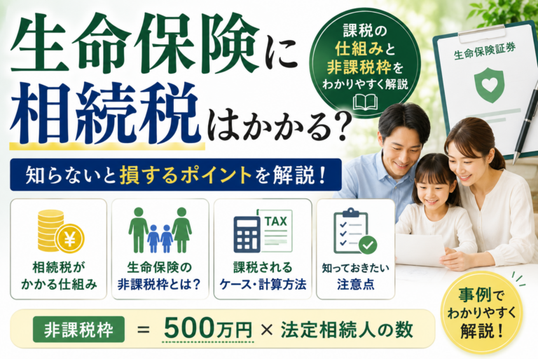生命保険に相続税はかかる？課税の仕組みと非課税枠をわかりやすく解説