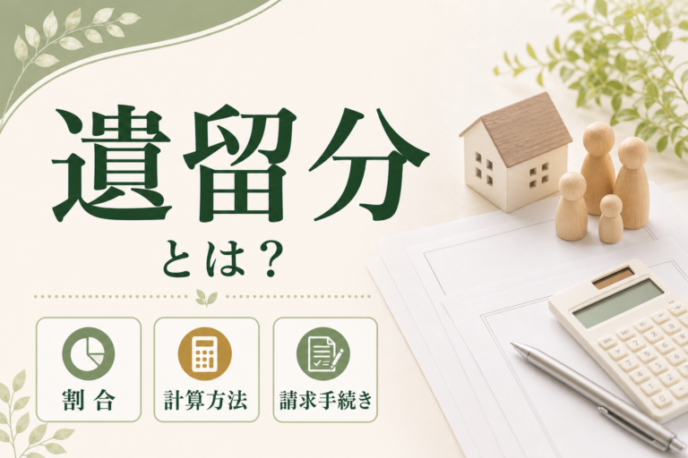 相続で必ず知っておきたい遺留分とは？割合・計算方法・請求手続きを解説