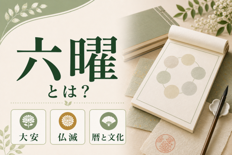 六曜とは何かを基礎から解説｜大安・仏滅の意味、旧暦との関係、迷信か文化かも紹介