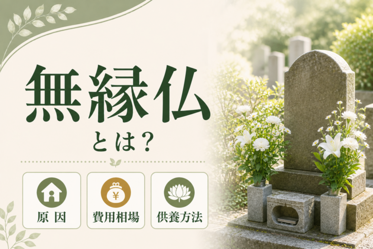 無縁仏とは？意味・原因・費用相場から永代供養・墓じまいまで徹底解説