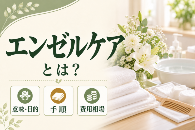 エンゼルケアとは？意味・目的・具体的な手順と費用相場をわかりやすく解説