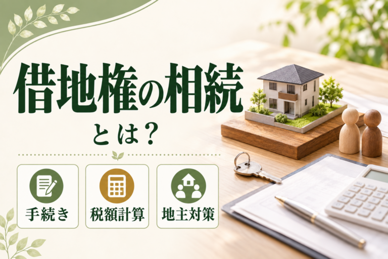 借地権の相続とは？手続き・相続税の計算方法・地主とのトラブル対策をわかりやすく解説