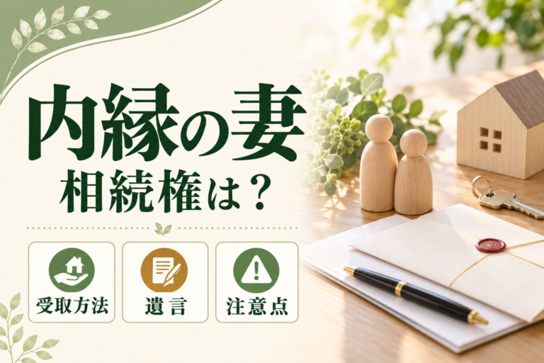 内縁の妻に相続権はある？財産を受け取る方法・注意点をわかりやすく解説