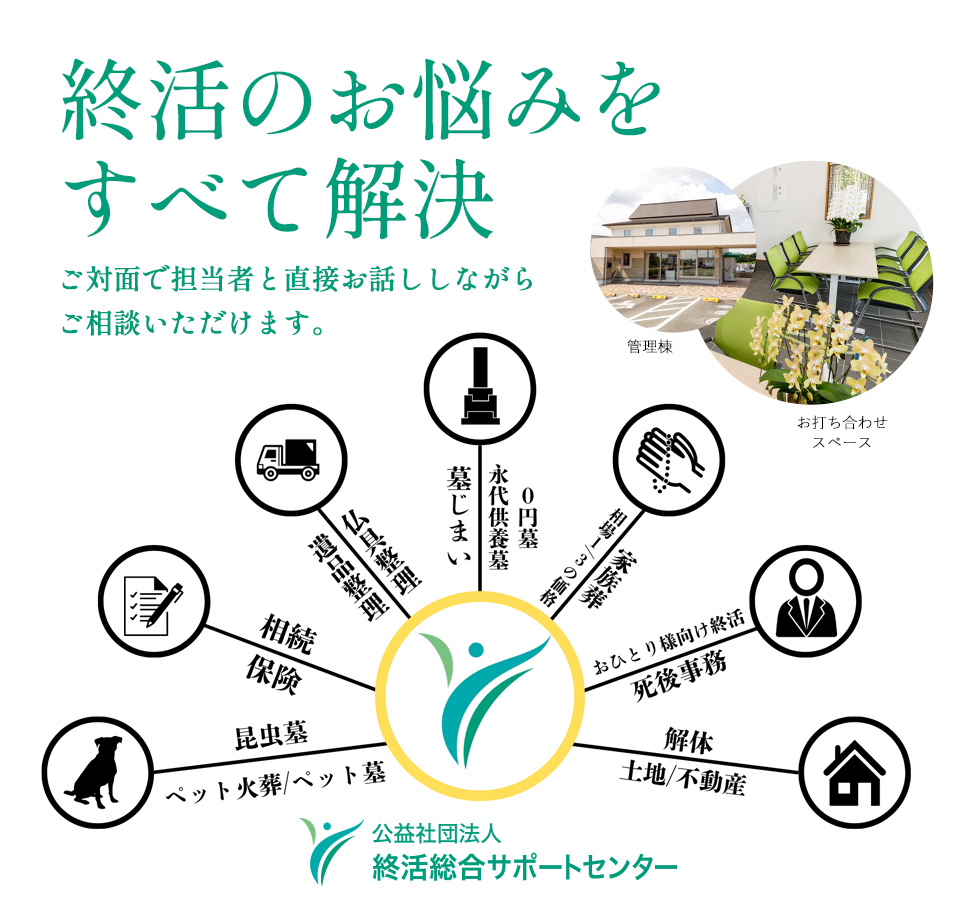 終活のお悩みをすべて解決